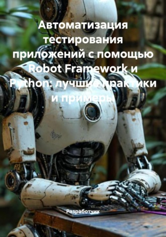 Обложка книги «Автоматизация тестирования приложений с помощью Robot Framework и Python: лучшие практики и примеры»