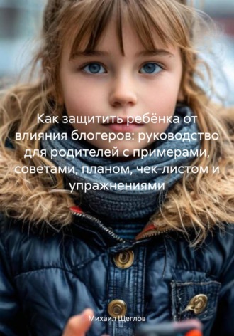 Обложка книги «Как защитить ребёнка от влияния блогеров: руководство для родителей с примерами, советами, планом, чек-листом и упражнениями»