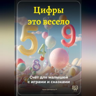 Обложка книги «Цифры – это весело: Счёт для малышей с играми и сказками»
