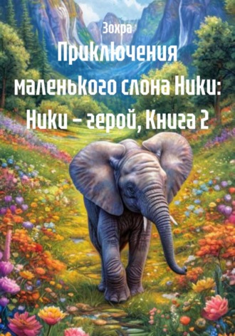 Обложка книги «Приключения маленького слона Ники: Ники – герой, Книга 2»