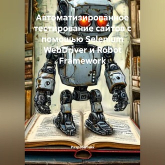 Обложка книги «Автоматизированное тестирование сайтов с помощью Selenium WebDriver и Robot Framework»