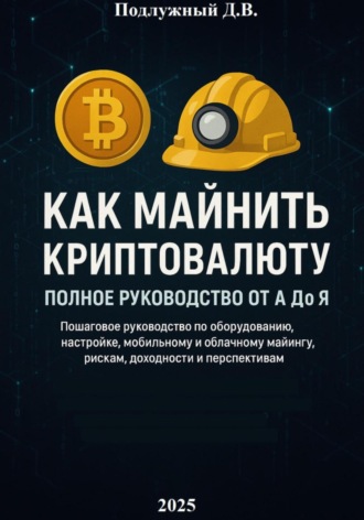 Обложка книги «Как майнить криптовалюту: Полное руководство от А до Я»