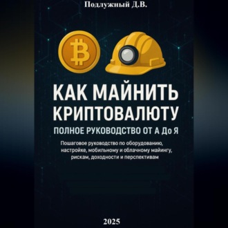Обложка книги «Как майнить криптовалюту: Полное руководство от А до Я»