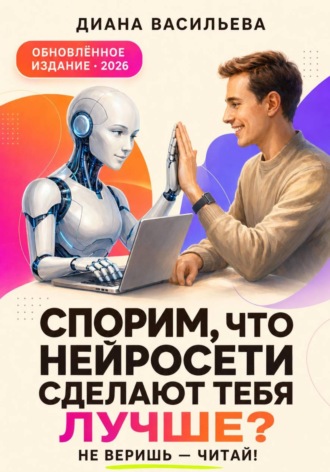 Обложка книги «Спорим, что нейросети сделают тебя лучше? Не веришь – читай!»