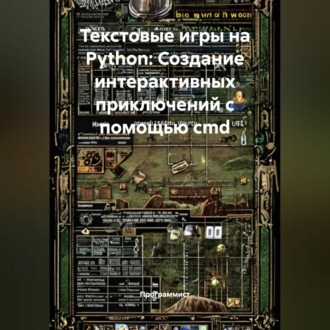 Обложка книги «Текстовые игры на Python: Создание интерактивных приключений с помощью cmd»