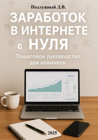 Обложка книги «Заработок в интернете с нуля: Пошаговое руководство для новичков»