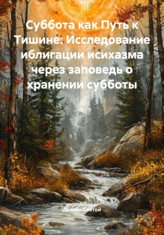 Обложка книги «Суббота как Путь к Тишине: Исследование иблигации исихазма через заповедь о хранении субботы»