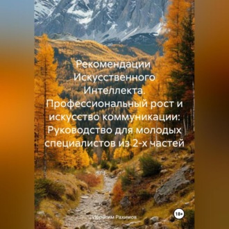 Обложка книги «Рекомендации Искусственного Интеллекта. Профессиональный рост и искусство коммуникации: Руководство для молодых специалистов из 2-х частей»