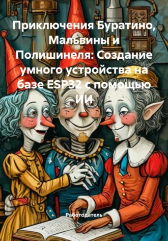 Обложка книги «Приключения Буратино, Мальвины и Полишинеля: Создание умного устройства на базе ESP32 с помощью ИИ»