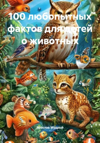 Обложка книги «100 любопытных фактов для детей о животных»