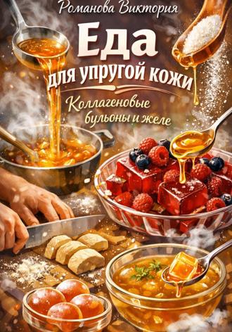 Обложка книги «Еда для упругой кожи: коллагеновые бульоны и желе»