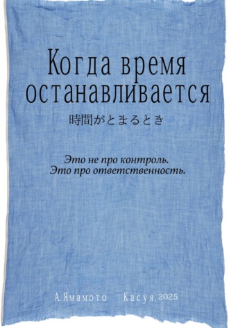 Обложка книги «Когда время останавливается»