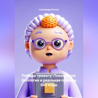 Обложка книги «Победи тревогу! Психология, биология и реальная помощь без воды»