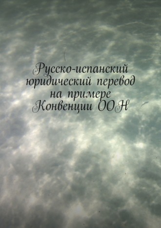 Обложка книги «Русско-испанский юридический перевод на примере Конвенции ООН»