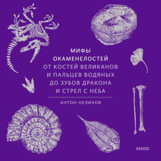 Обложка книги «Мифы окаменелостей. От костей великанов и пальцев водяных до зубов дракона и стрел с неба»