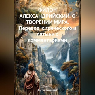 Обложка книги «ФИЛОН АЛЕКСАНДРИЙСКИЙ О ТВОРЕНИИ МИРА Перевод с греческого и латыни с комментариями»