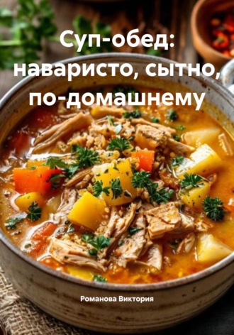 Обложка книги «Суп-обед: наваристо, сытно, по-домашнему»