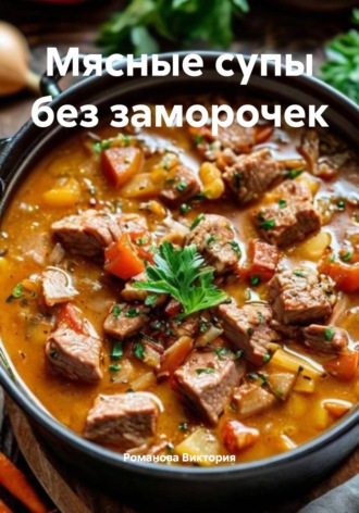 Обложка книги «Мясные супы без заморочек»