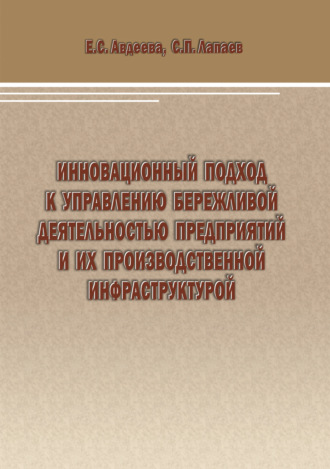 Обложка книги «Инновационный подход к управлению бережливой деятельностью предприятий и их производственной инфраструктурой»