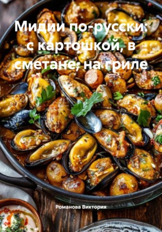 Обложка книги «Мидии по-русски: с картошкой, в сметане, на гриле»