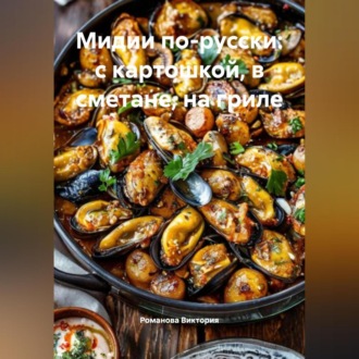 Обложка книги «Мидии по-русски: с картошкой, в сметане, на гриле»