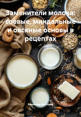 Обложка книги «Заменители молока: соевые, миндальные и овсяные основы в рецептах»