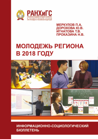 Обложка книги «Молодежь региона в 2018 году»