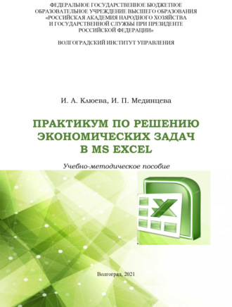 Обложка книги «Практикум по решению экономических задач в MS Excel»