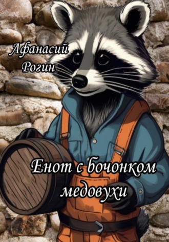 Афанасий Рогин. Енот с бочонком медовухи