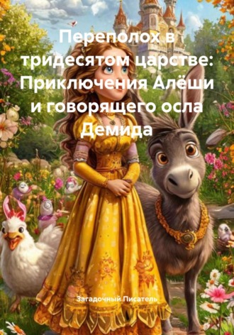 Обложка книги «Переполох в тридесятом царстве: Приключения Алёши и говорящего осла Демида»