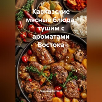 Обложка книги «Кавказские мясные блюда: тушим с ароматами Востока»