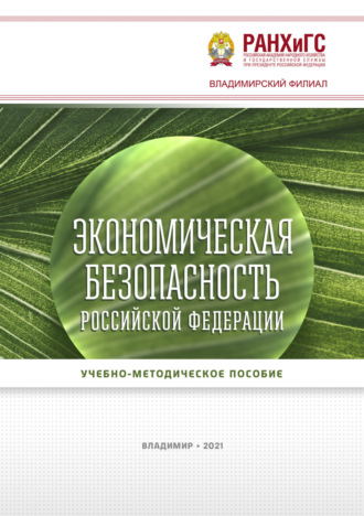 Обложка книги «Экономическая безопасность Российской Федерации»