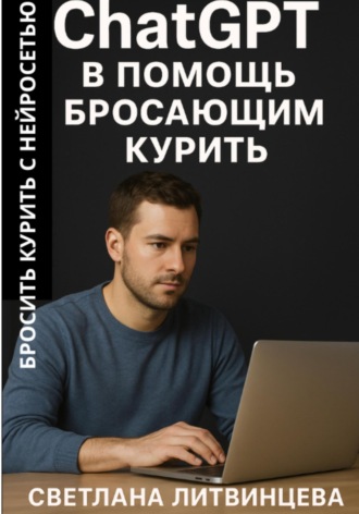 Обложка книги «ChatGPT в помощь бросающим курить. Бросить курить с нейросетью»