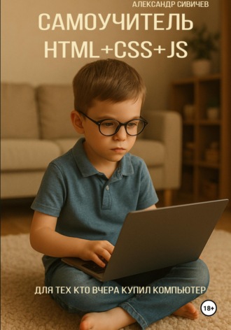 Обложка книги «Самоучитель HTML+CSS+JS. Для тех, кто вчера купил компьютер»