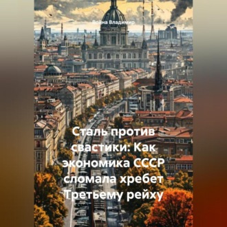 Обложка книги «Сталь против свастики: Как экономика СССР сломала хребет Третьему рейху.»