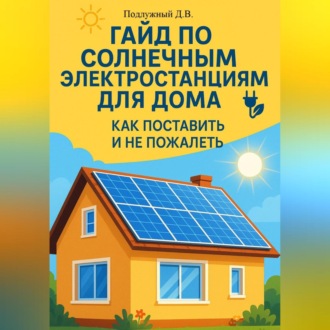 Обложка книги «Гайд по солнечным электростанциям для дома. Как поставить и не пожалеть»