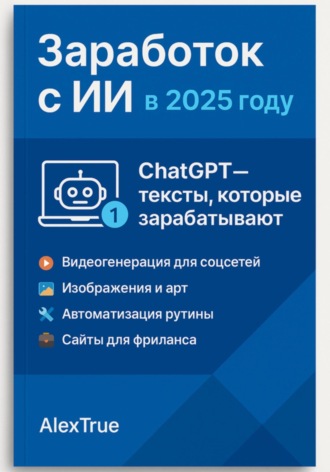 Обложка книги «Заработок с ИИ в 2025 году»