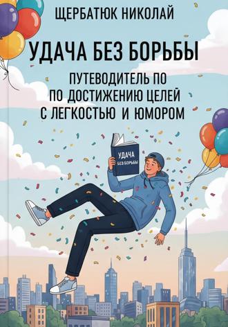Обложка книги «Удача без Борьбы: Путеводитель по Достижению Целей с Легкостью и Юмором»