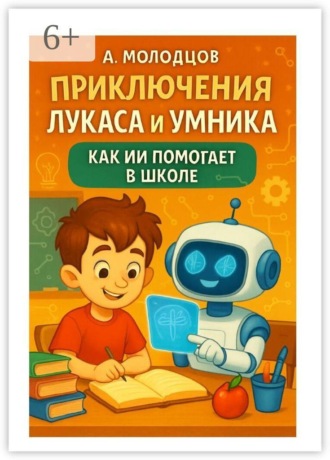 Обложка книги «Приключения Лукаса и Умника: Как ИИ помогает в школе»
