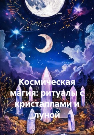 Обложка книги «Космическая магия: ритуалы с кристаллами и луной»