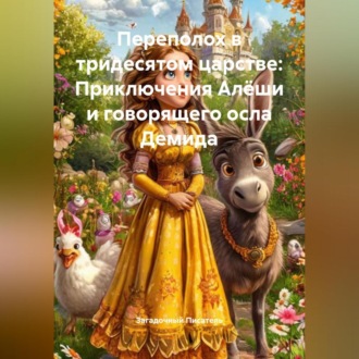 Обложка книги «Переполох в тридесятом царстве: Приключения Алёши и говорящего осла Демида»