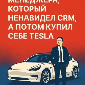 Обложка книги «ИСТОРИЯ ОДНОГО МЕНЕДЖЕРА, КОТОРЫЙ НЕНАВИДЕЛ CRM, А ПОТОМ КУПИЛ СЕБЕ TESLA»