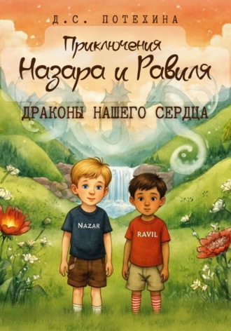 Обложка книги «Приключения Назара и Равиля. Драконы нашего сердца»