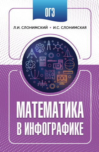 Обложка книги «ОГЭ. Математика в инфографике»