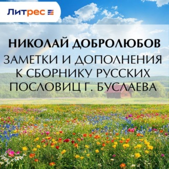 Обложка книги «Заметки и дополнения к сборнику русских пословиц г. Буслаева»