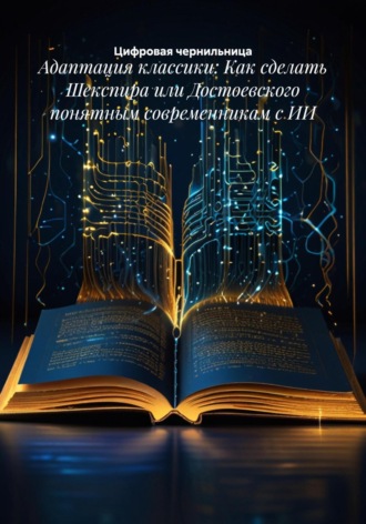 Обложка книги «Адаптация классики: Как сделать Шекспира или Достоевского понятным современникам с ИИ»