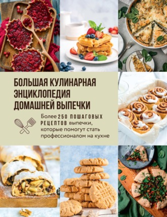 Обложка книги «Большая кулинарная энциклопедия домашней выпечки. Более 250 пошаговых рецептов выпечки, которые помогут стать профессионалом на кухне»