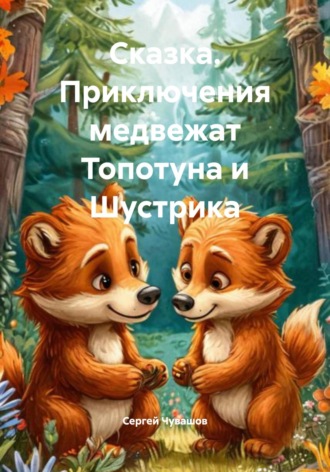 Обложка книги «Сказка. Приключения медвежат Топотуна и Шустрика»