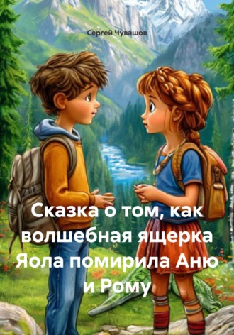 Обложка книги «Сказка о том, как волшебная ящерка Яола помирила Аню и Рому»