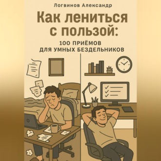 Обложка книги «Как лениться с пользой: 100 приёмов для умных бездельников»